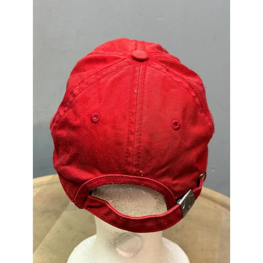 True Religion Baseball‎ Cap Red Horseshoe Logo Adjustable Strap Men